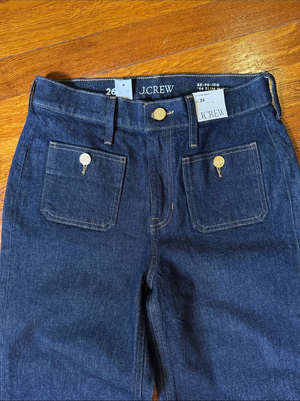 J. Crew Slim Crop Wide-leg Jeans